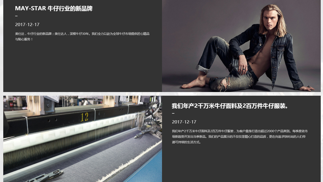 纺织服装/外贸进出口网站案例
