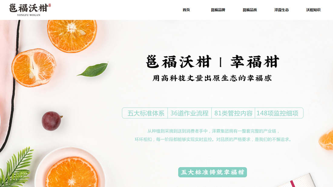 农副产品网站案例
