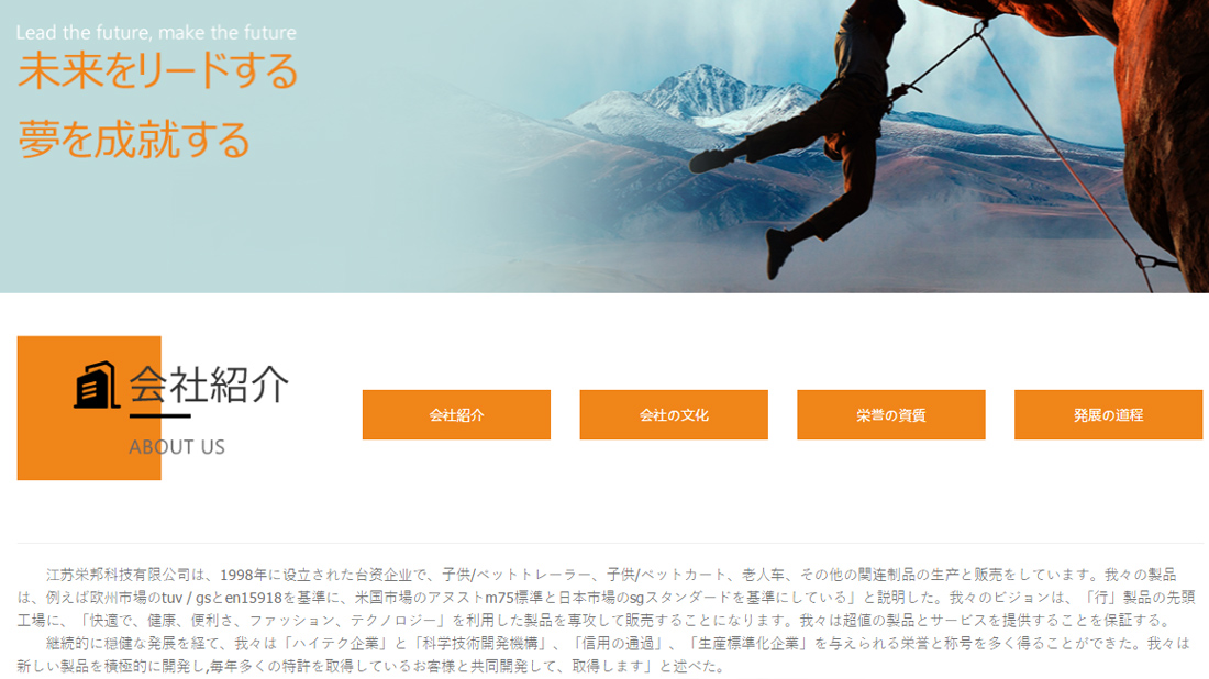 外贸进出口网站案例