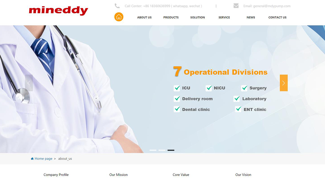 医疗健康/外贸进出口网站案例