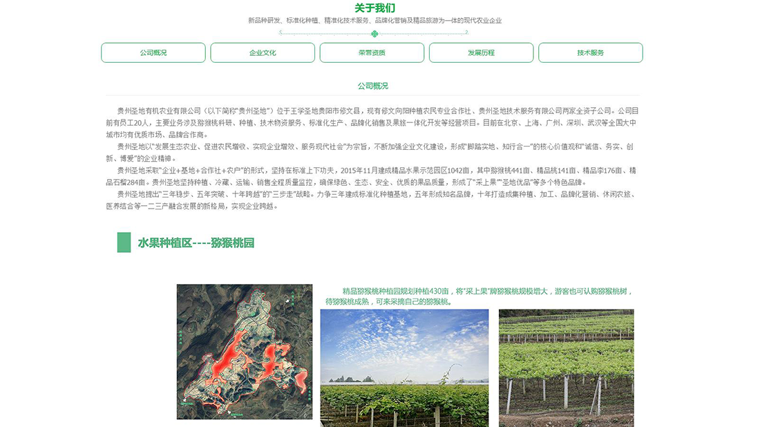 农副产品网站案例
