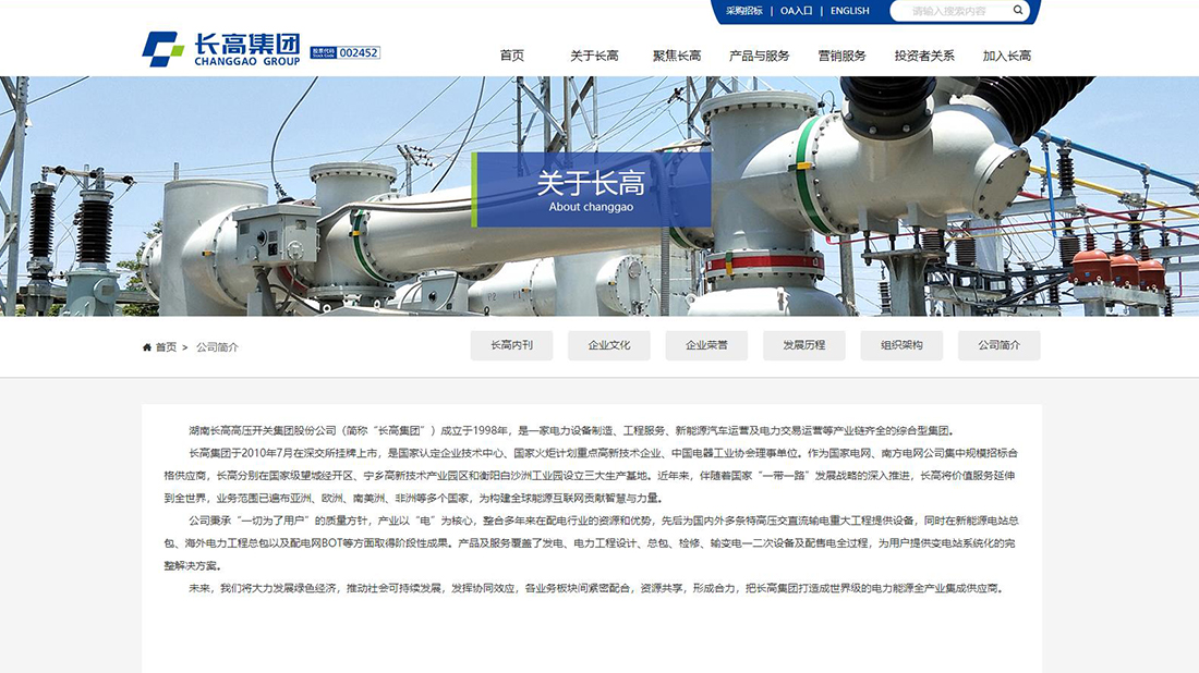 其它/电子电工网站案例
