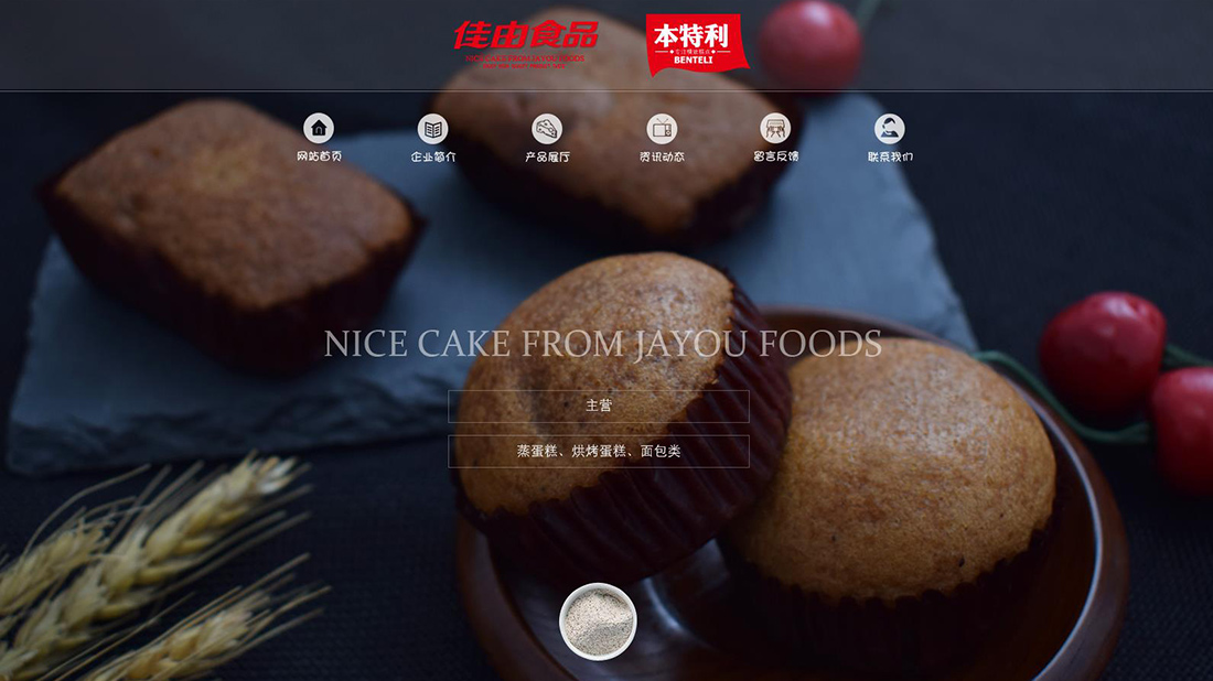 食品制造网站案例