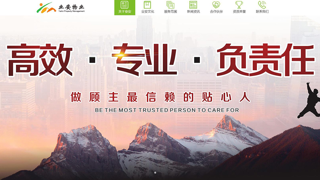 商业服务网站案例