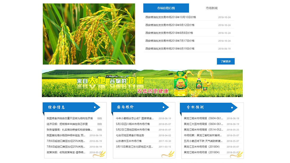 商业服务网站案例