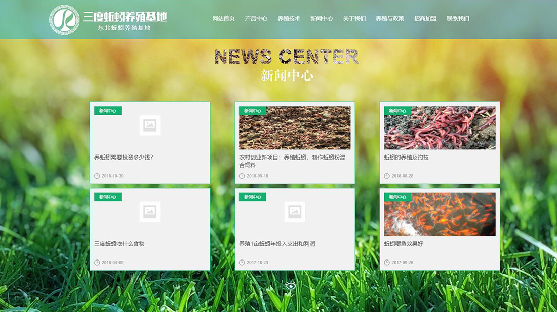 农副产品网站案例