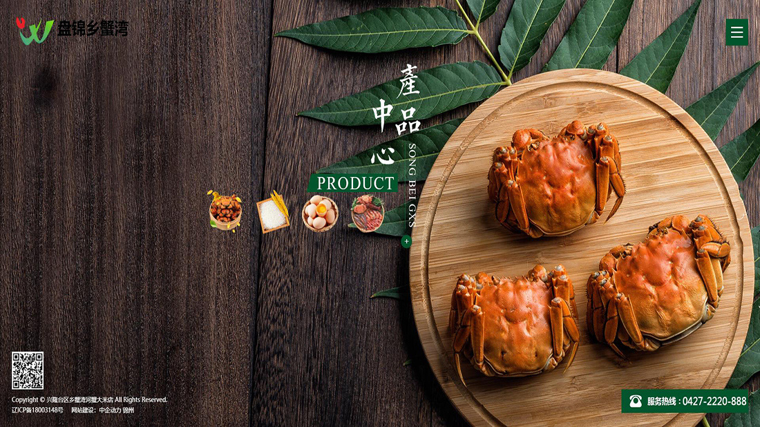 食品制造网站案例