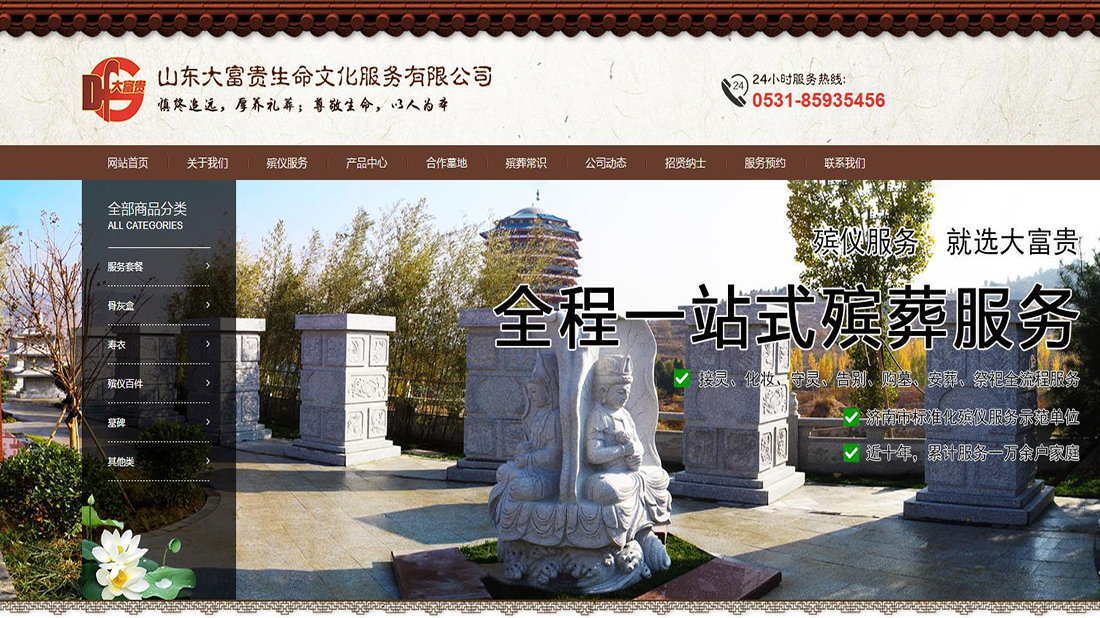 商业服务网站案例
