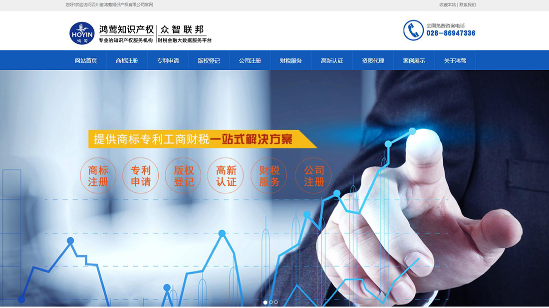 商业服务网站案例
