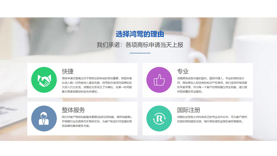 商业服务网站案例