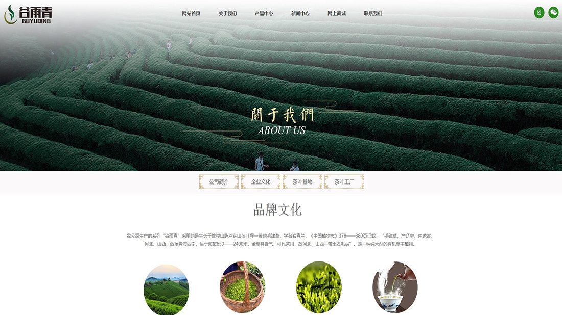 食品制造网站案例