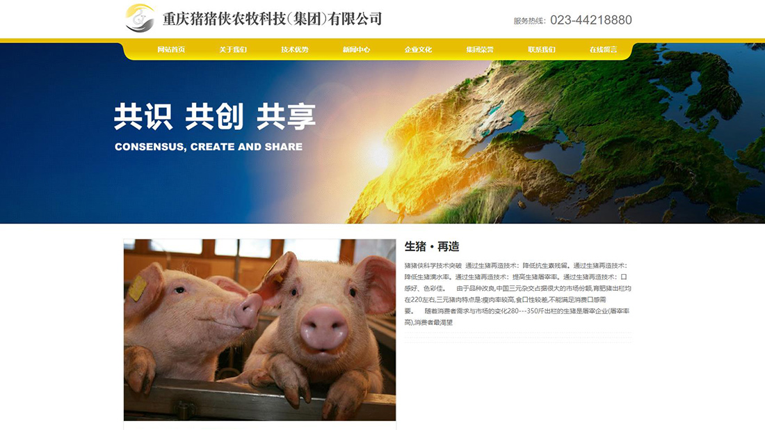 农副产品网站案例