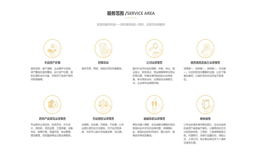 商业服务网站案例