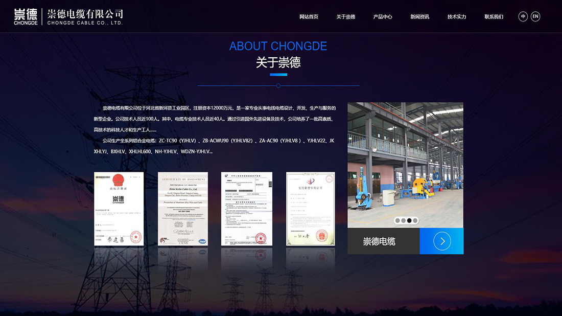 电子电工网站案例