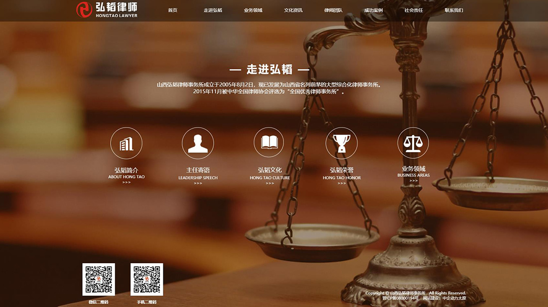 商业服务网站案例