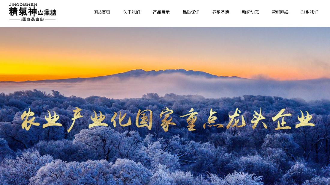 食品制造网站案例