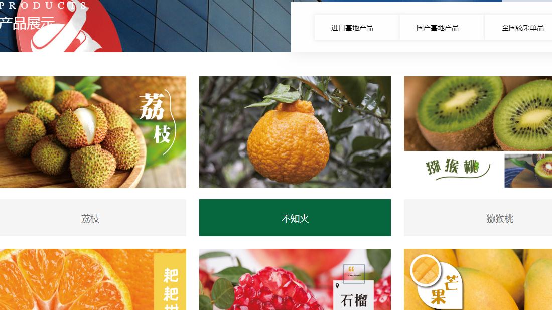 食品制造网站案例