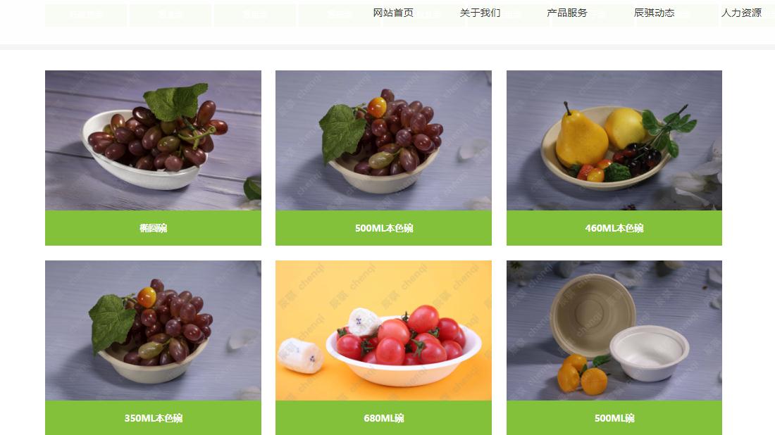 食品制造网站案例