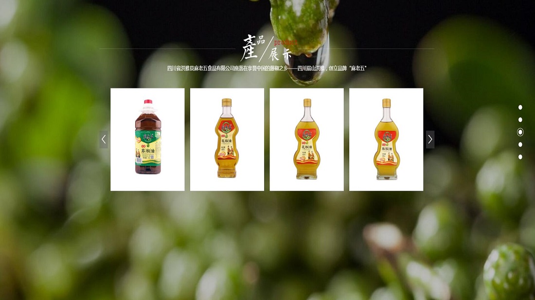 食品制造网站案例