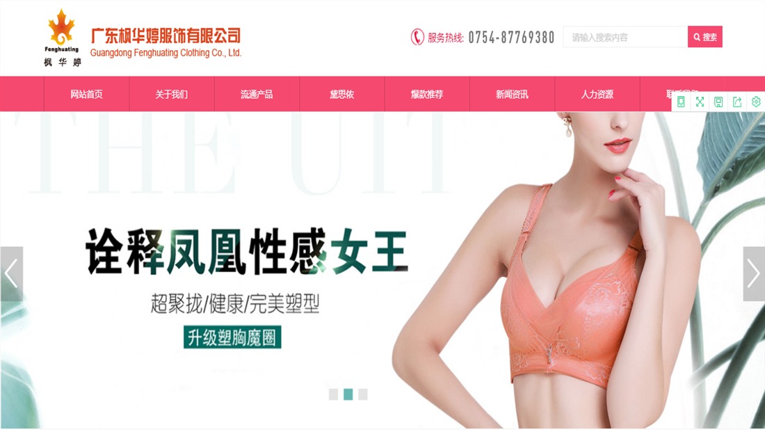其它/纺织服装网站案例