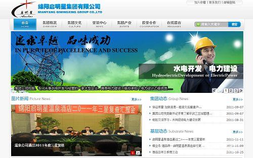网站建设案例—绵阳启明星集团有限公司