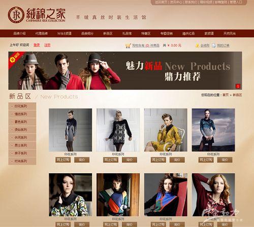 河北新开元服饰有限公司-网站建设成功案例