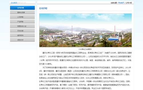 重庆长寿化工有限责任公司
